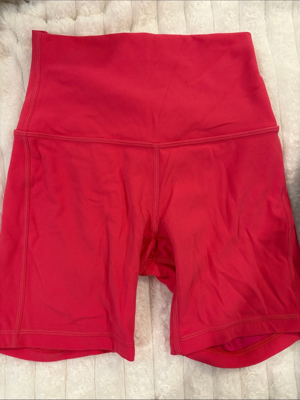 lululemon athletica High-Rise Red Bike Shorts